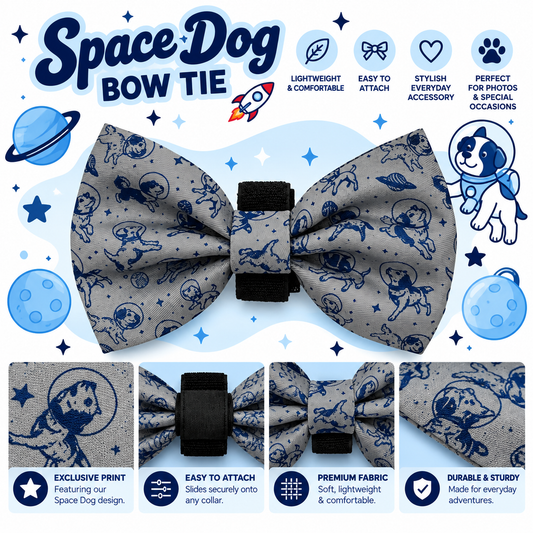 Space Dog Bow Tie