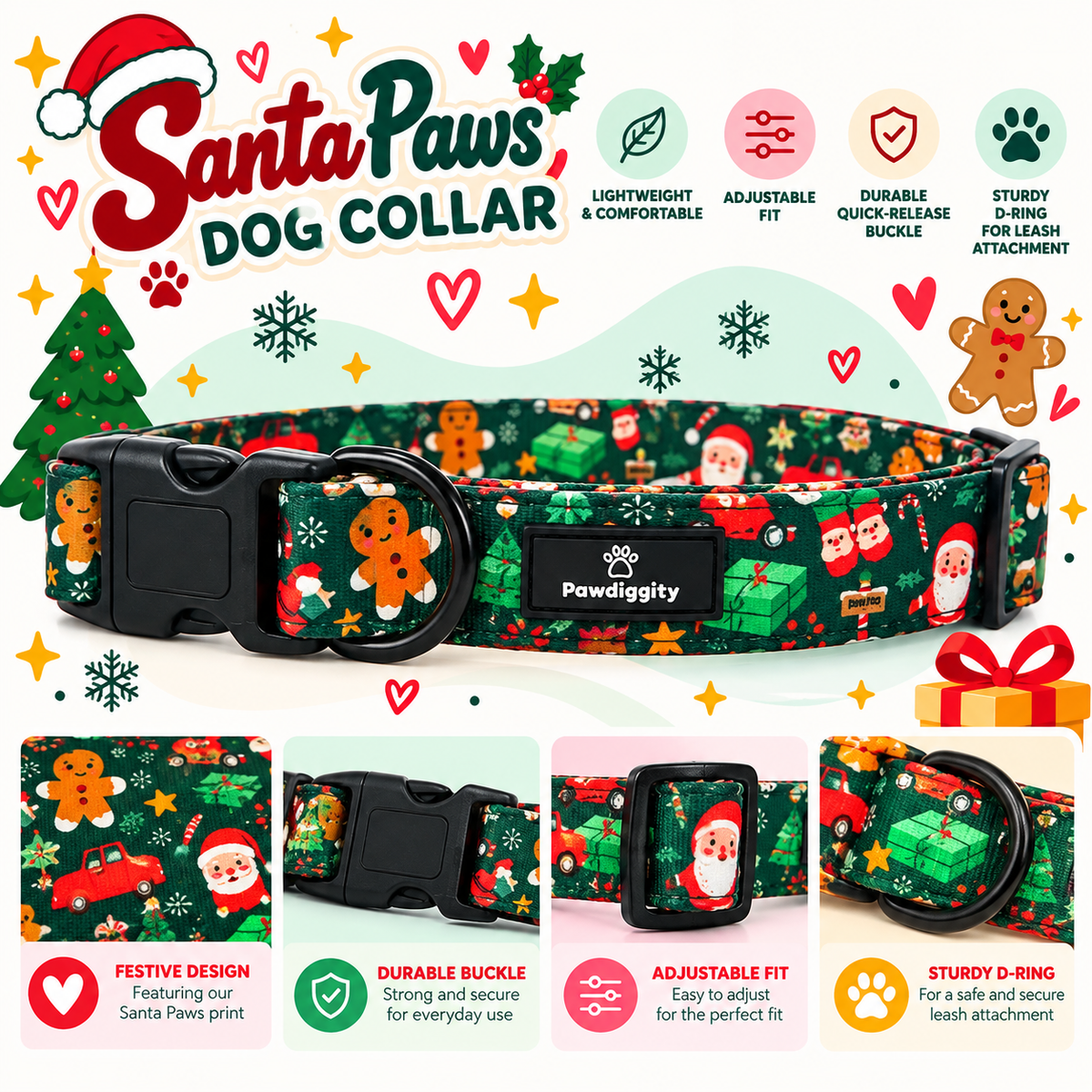 Santa Paws Collar