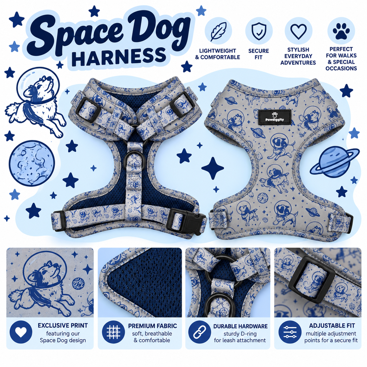 Space Dog Harness