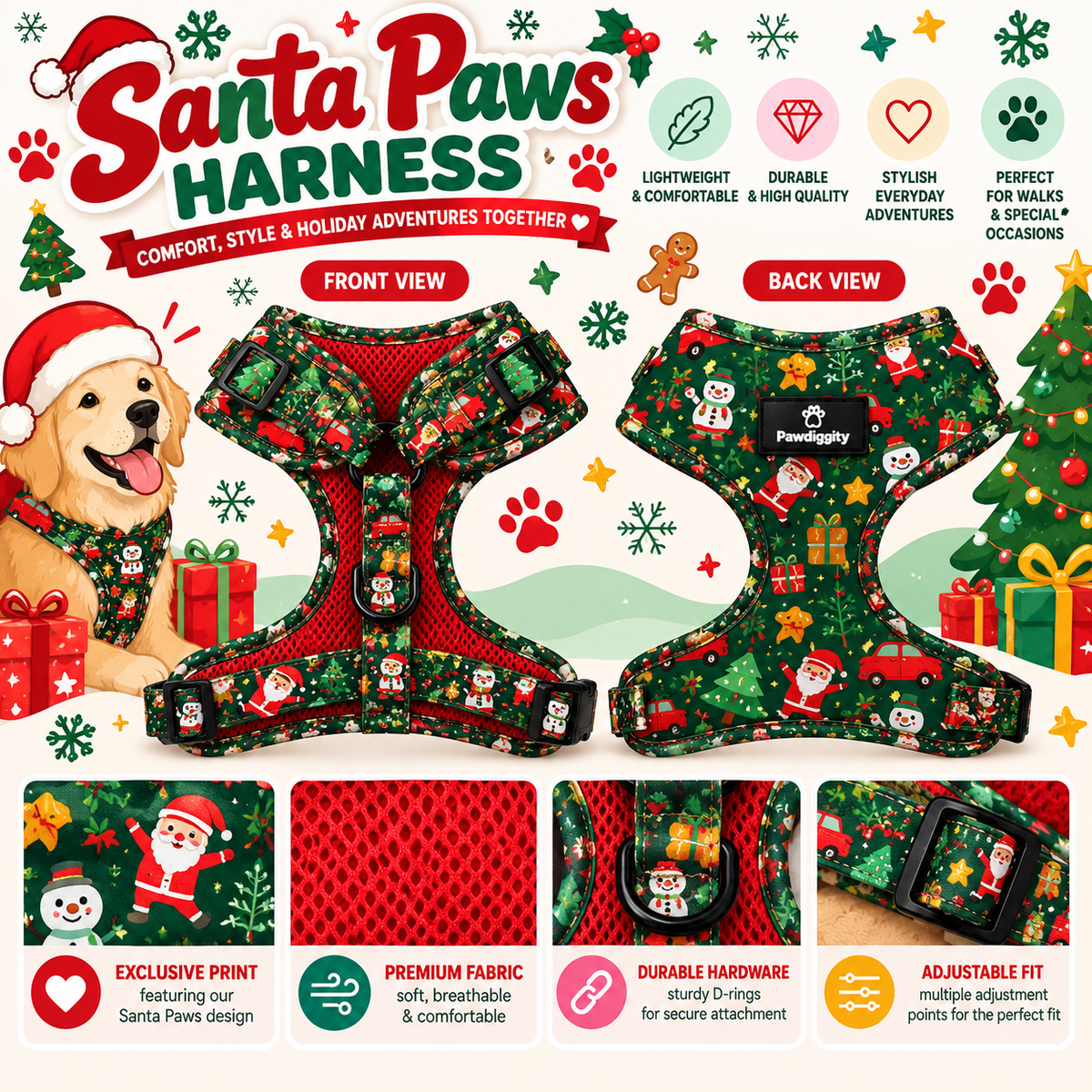 Santa Paws HARNESS